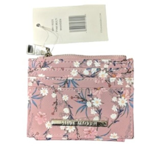 Steve Madden Pink Multi Card Case NWT - Picture 1 of 3